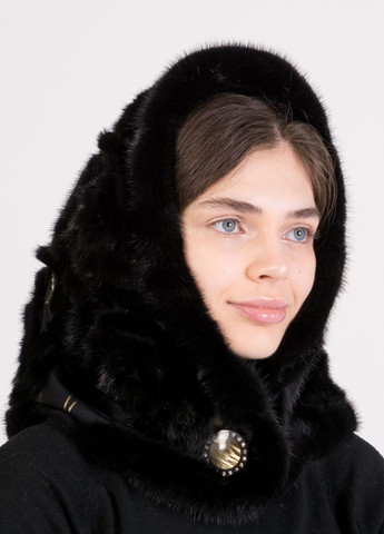 Женский стильный теплый норковый капюшон на голову Меховой Стиль роза (269901087)