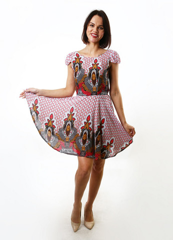 Комбинированное платье Mtp с абстрактным узором