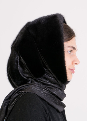 Женская зимняя теплая норковая косынка на голову Меховой Стиль павук (269909815)