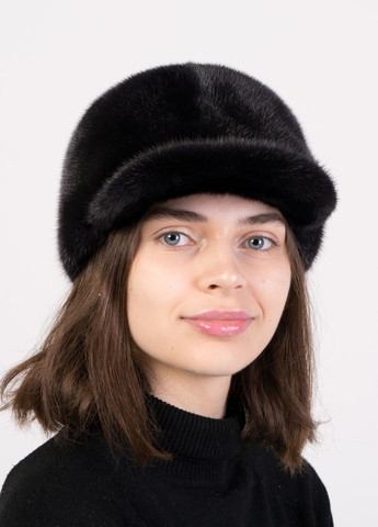Жіноча модна зимова норкова кепка Меховой Стиль бейсболка (269995062)
