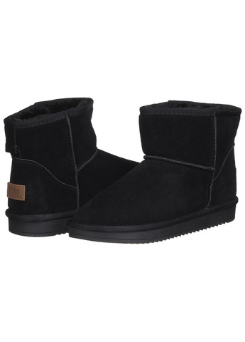 Уггі жіночі зимові короткі теплі без застібки замшеві на низькій підошві повсякденні для прогулянок чорні It ts DH5854 It is (270935008)