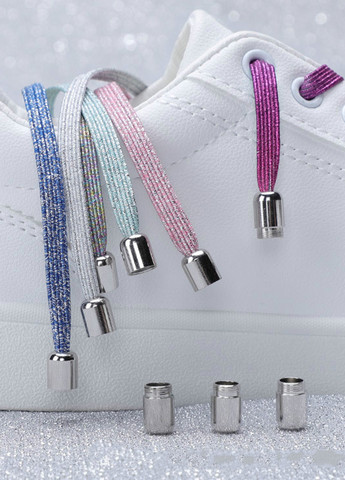 Цветные эластичные шнурки-резинки с фиксатором закруткой No Brand (270094684)