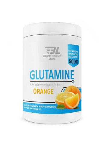 L-глютамин для восстановления Glutamine - 500g Orange Bodyperson Labs (270007854)
