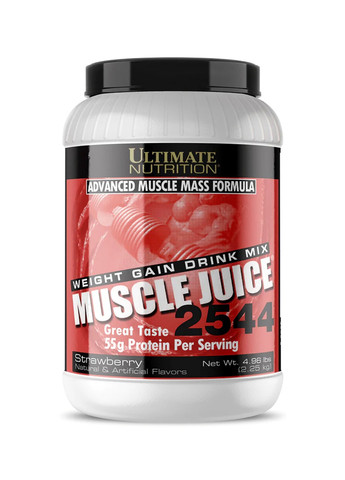 Гейнер для набора мышечной массы Muscle Juice 2544 – 2250g Strawberry Ultimate Nutrition (270007873)