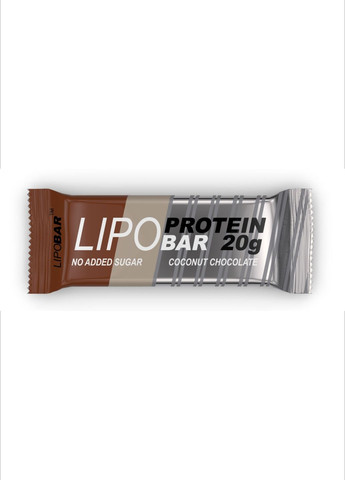 Протеїнові батончики - 50g Coconut With Chocolate Crisps Lipobar (270007922)