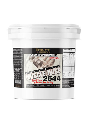 Гейнер для набора мышечной массы Muscle Juice 2544 – 6000g Cookies Cream Ultimate Nutrition (270007780)