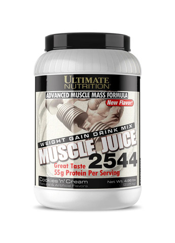 Гейнер для набора мышечной массы Muscle Juice 2544 – 2250g Cookies Cream Ultimate Nutrition (270007844)