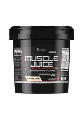 Суміш для росту м'язів Muscle Juice Revolution 2600 - 5040g Cookies Creme Ultimate Nutrition (270007864)