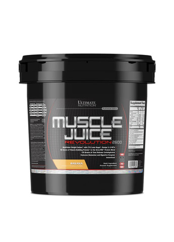 Смесь для набора мышечной массы Muscle Juice Revolution 2600 – 5040g Banana Ultimate Nutrition (270007770)