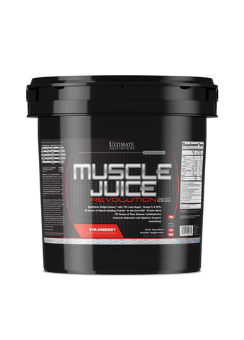 Смесь для набора мышечной массы Muscle Juice Revolution 2600 – 5040g Strawberry Ultimate Nutrition (270007778)
