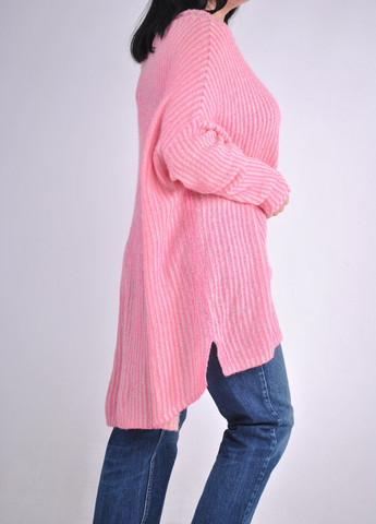 Розовый демисезонный свитер Fashion Club