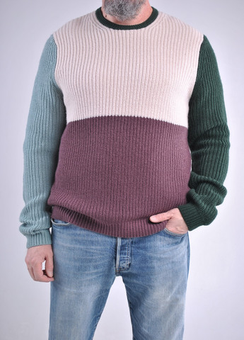 Комбинированный демисезонный комбинированный свитер Wool & Cashmere