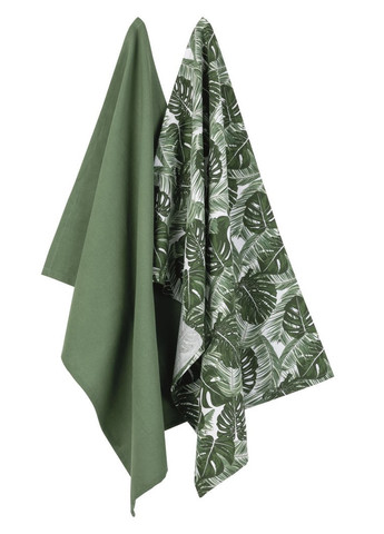 Livarno кухонное полотенце 50*70 2шт цветочный зеленый производство - Бангладеш