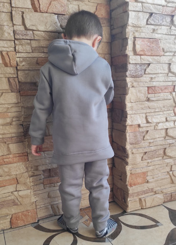 Светло-серый зимний костюм детский «тризуб» No Brand 20462
