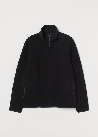Черная демисезонная спортивная куртка термолит® черный спортивный демисезон H&M