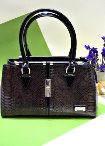 Сумка Elegant женская лаковая Коричневый (1147) No Brand (270207262)