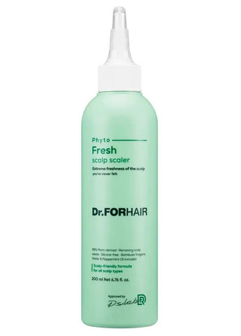 Освіжаюча маска-пілінг для очищення шкіри голови Dr. FORHAIR Phyto Fresh Scalp Scaler 200мл Dr.Forhair (270207132)