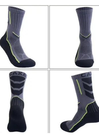 Спортивные компрессионные носки CAXA 42-44 тепло удерживающие салатовая полоска No Brand (270363766)