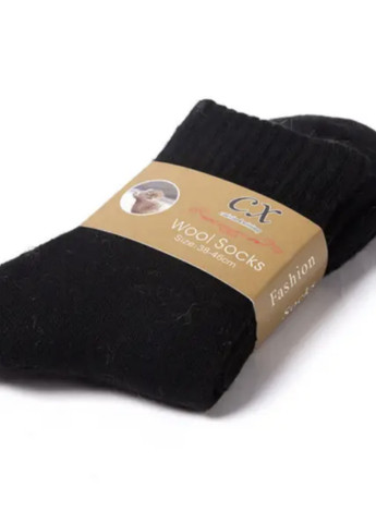 Вовняні шкарпетки теплі СХ 37-42 потовщені чорний No Brand (270363773)