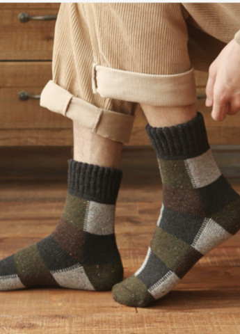 Вовняні шкарпетки теплі YIBATE 36-40 чорний No Brand (270363769)