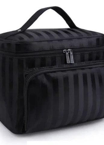 Косметичка дорожная женская Черный с полоской Travel bag 22 х 17 х 16 см No Brand (270363798)