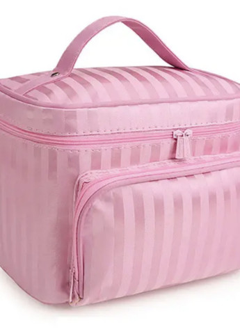 Косметичка дорожная женская Розовый с полоской Travel bag 22 х 17 х 16 см No Brand (270363795)