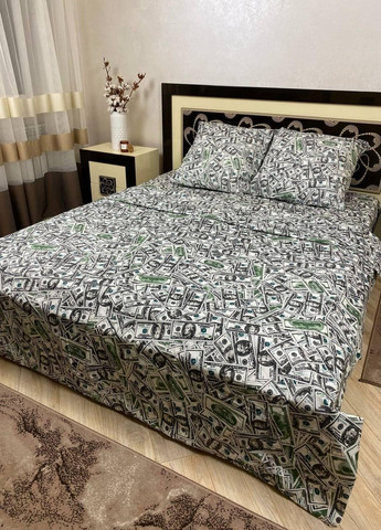 Постільна білизна бавовняна Євро 200 x 220 Бязь Білий 70 х 70 No Brand (270469793)