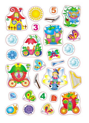 Волшебная страна. Наклейки для развития малыша. 61 наклейка Пегас (270363684)
