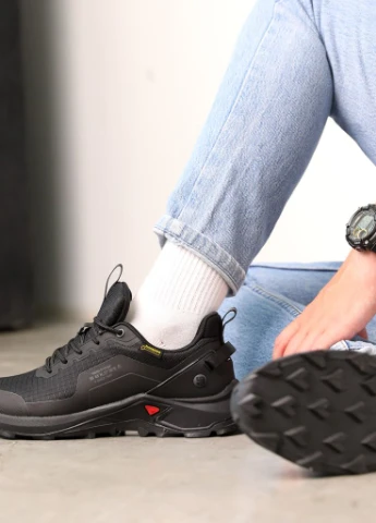 Черные зимние кроссовки термо мужские влагостойкие Fashion