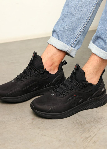 Черные демисезонные кроссовки мужские влагостойкие Fashion