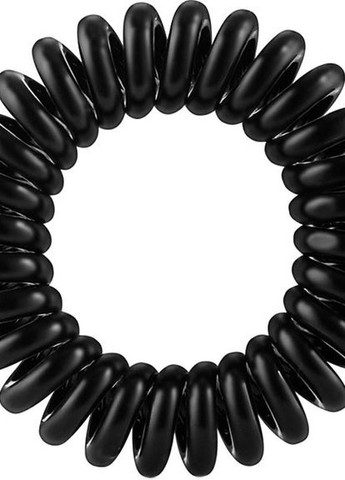 Резинка-браслет для волос сильной фиксации Power True Black, 3шт Invisibobble (270368682)