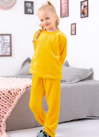 Желтая зимняя пижама для девочек Носи своє