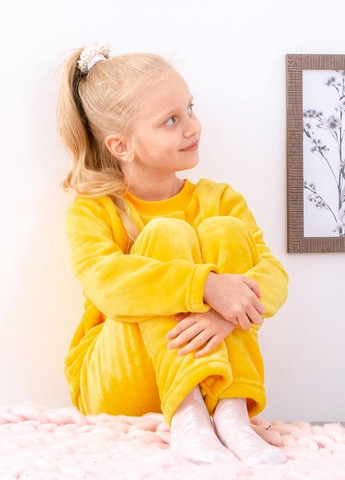 Жовта зимня піжама для дівчаток Носи своє