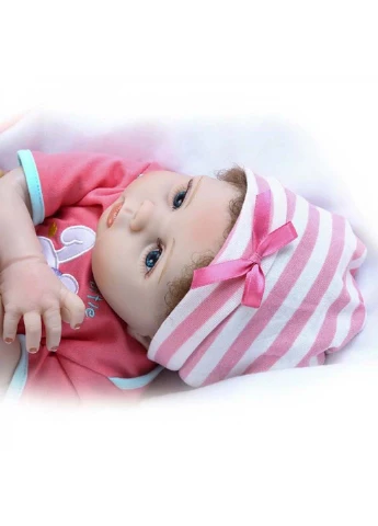 Силіконова колекційна лялька дівчинка Нана вінілова лялька 55 см Reborn Doll (270829983)