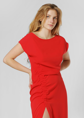 Красное кэжуал платье Parosh однотонное