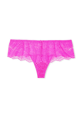 Трусики з мереживом на поясі Victoria's Secret lace hipster thong panty (270828732)