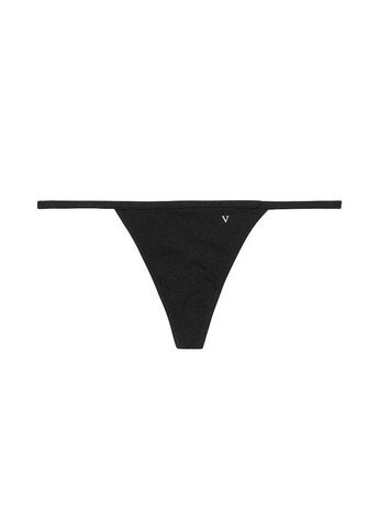Трусики танга хлопковые, мягкие и нежные к телу Victoria's Secret stretch cotton v-string panty (270828767)