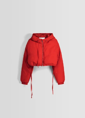 Красная демисезонная куртка Bershka