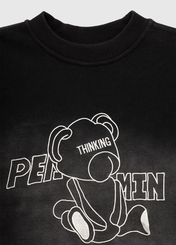 XZKAMI свитшот с принтом для мальчика 23830 110 см черный (2000990106872w) shop (2000990106872) черный повседневный