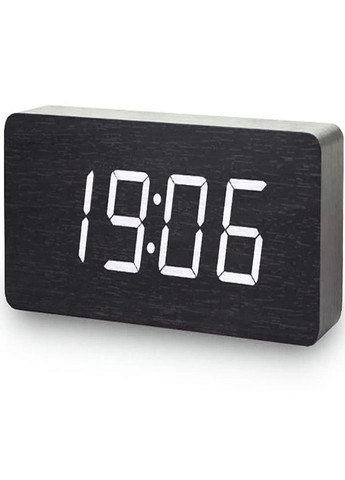Електронні настільні годинники під дерево -865 Біле підсвічування VST (270856140)