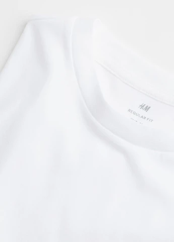 Белый демисезонный кэжуал лонгслив H&M