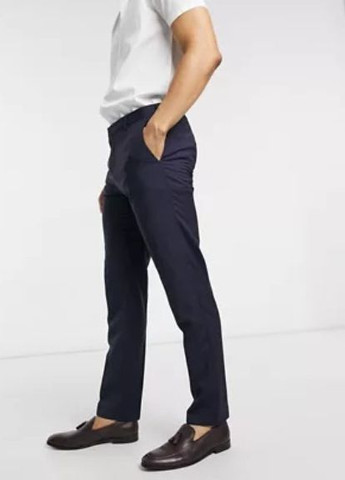 Темно-синие классические демисезонные классические брюки Tommy Hilfiger