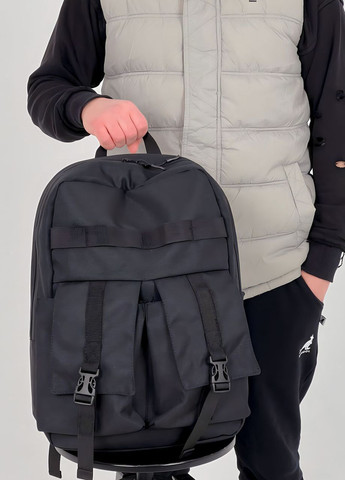 Рюкзак для путешествий классический для ноутбука, с карманами черный оксфорд ToBeYou stropa 2.0 (270937901)