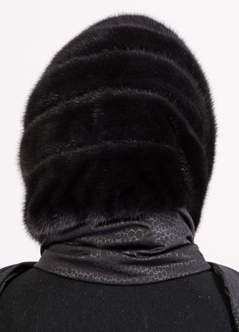 Жіноча норкова тепла хустка на голову Меховой Стиль мушля (270949028)