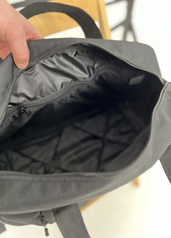 Спортивная мужская сумка для тренировок вместительная дорожная черная, на 25л оксфорд ToBeYou сумка c (271700653)