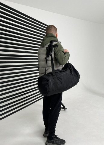 Багатофункціональна сумка-рюкзак з кишенею для взуття 37L на 3 відділення, чорний оксфорд ToBeYou сумка barrel (271700660)