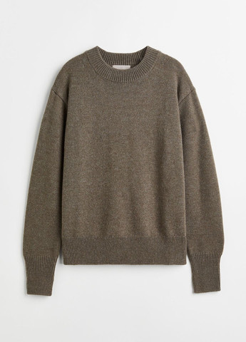 Серо-коричневый зимний свитер H&M
