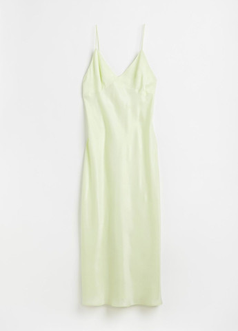 Салатовое повседневный платье H&M однотонное