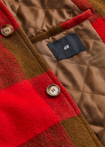 Комбинированная демисезонная куртка оверсайз H&M