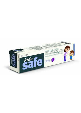 Зубная детская паста 3-12 лет с экстрактом винограда Kids Safe Toothpaste, 90 г LION KOREA (271531323)